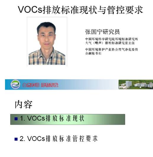 第十五屆中國國際環(huán)保展期間，中國環(huán)保產(chǎn)業(yè)協(xié)會組織召開了2017環(huán)保產(chǎn)業(yè)創(chuàng)新發(fā)展大會，設(shè)主論壇和二十場分論壇，邀請到三百余位來自環(huán)保部、工信部、住建部以及環(huán)保領(lǐng)域知名院校和領(lǐng)軍企業(yè)的嘉賓發(fā)表主旨演講和報告，吸引了4500余名代表現(xiàn)場參會，以及逾萬名環(huán)保人的在線關(guān)注。會上，張國寧做了《VOCs排放標(biāo)準(zhǔn)現(xiàn)狀與管控要求 》
