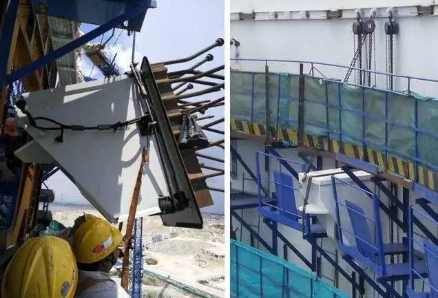 2017年8月27日，“華龍一號”示范工程福清核電6號機(jī)組安全殼環(huán)吊梁牛腿開始吊裝。“華龍一號”安全殼鋼襯里環(huán)形吊車梁牛腿為箱型焊接鋼結(jié)構(gòu)，是用于支撐環(huán)形吊車的重要承載構(gòu)件，共有45個，單個重量約2.8噸