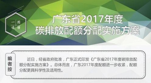 8月25日，廣東省發(fā)改委發(fā)布《廣東省2017年度碳排放配額分配實施方案》，2017年度納入碳排放管理和交易范圍的行業(yè)企業(yè)分別是電力、水泥、鋼鐵、石化、造紙和民航六個行業(yè)企業(yè)，配額總量將達到4.22億噸，其中企業(yè)配額3.99億噸，儲備配額0.23億噸，較上一年度增長約8%。廣東各行業(yè)的分配方法沒有大的調(diào)整，但是基于行業(yè)基準(zhǔn)和下降系數(shù)的調(diào)整測算，配額分配顯示稍有收緊