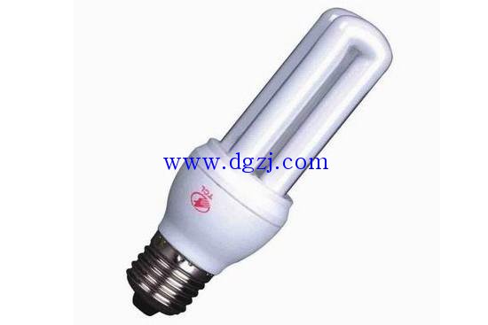 
        	節(jié)能燈的工作原理_節(jié)能燈的發(fā)光原理 
節(jié)能燈實(shí)際上就是一種緊湊型、自帶鎮(zhèn)流器的日光燈，節(jié)能燈點(diǎn)燃時(shí)首先經(jīng)過(guò)電子鎮(zhèn)流器給燈管燈絲加熱，燈絲開(kāi)端發(fā)射電子（由于在燈絲上涂了一些電子粉），電子碰撞充裝在燈管內(nèi)的氬原子，氬原子碰撞后取得了能量又撞擊內(nèi)部的汞原子，汞原子在吸收能量后躍遷產(chǎn)生電離，燈管內(nèi)構(gòu)成等離子態(tài)。 
 
燈管兩端電壓直接經(jīng)過(guò)等離子態(tài)導(dǎo)通并發(fā)出253.7nm 的紫外線，紫外線激起熒光粉發(fā)光，由于熒光燈工作時(shí)燈絲的溫度約在1160K左右，比白熾燈工作的溫度2200K-2700K低很多