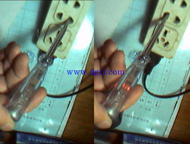 
        	測(cè)電筆的作用和正確使用方法 
作用：實(shí)驗(yàn)用來(lái)識(shí)別火線和零線的 
用法：手一定要接觸電筆尾部的金屬體，絕不允許接觸筆尖金屬。氖管發(fā)光為火線，氖管不發(fā)光為零線