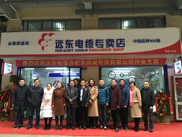 
                
	
                    
	1月19日，素有“三國舊地、包拯故里”之稱的合肥迎來了合肥遠(yuǎn)東電纜銷售有限公司（下稱：遠(yuǎn)東電纜合肥京商城專賣店，地址：合肥市新站區(qū)淮海大道與東淝河路交口京商商貿(mào)城I區(qū)十四街MO122號）盛大開業(yè)。投資人、遠(yuǎn)東智慧能源股份有限公司（簡稱：智慧能源 股票代碼：600869）總經(jīng)理助理兼遠(yuǎn)東電纜高級副總經(jīng)理甘興忠，投資人、智慧能源高級總監(jiān)兼遠(yuǎn)東電纜總經(jīng)理助理陳海萍，投資人、智慧能源市場總監(jiān)助理兼遠(yuǎn)東電纜市