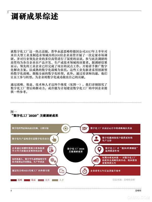 
                    
	數(shù)字化讓制造型企業(yè)從根本上改頭換面。隨著企業(yè)對各類創(chuàng)新技術(shù)的采用以及對不同資質(zhì)人才的聘用，新型的數(shù)字化工廠正悄然引領(lǐng)制造業(yè)的轉(zhuǎn)型，并推動著制造業(yè)的中心邁向高度定制化的產(chǎn)品和系統(tǒng)