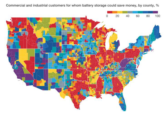 
	中國(guó)儲(chǔ)能網(wǎng)訊：使用固定電池在商業(yè)和工業(yè)場(chǎng)所儲(chǔ)存能源的情況正在上升，從2013年的約3兆瓦上升到2016年的40兆瓦，2017年接近70兆瓦。其主要原因是電池成本大幅下降